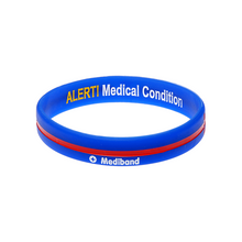 Load image into Gallery viewer, Blue Cross - Reversible Write On Wristband
