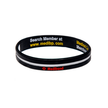 Load image into Gallery viewer, Black Cross - Reversible Write On Wristband

