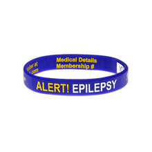 Load image into Gallery viewer, Epilepsy Alert - Reversible Write On Wristband
